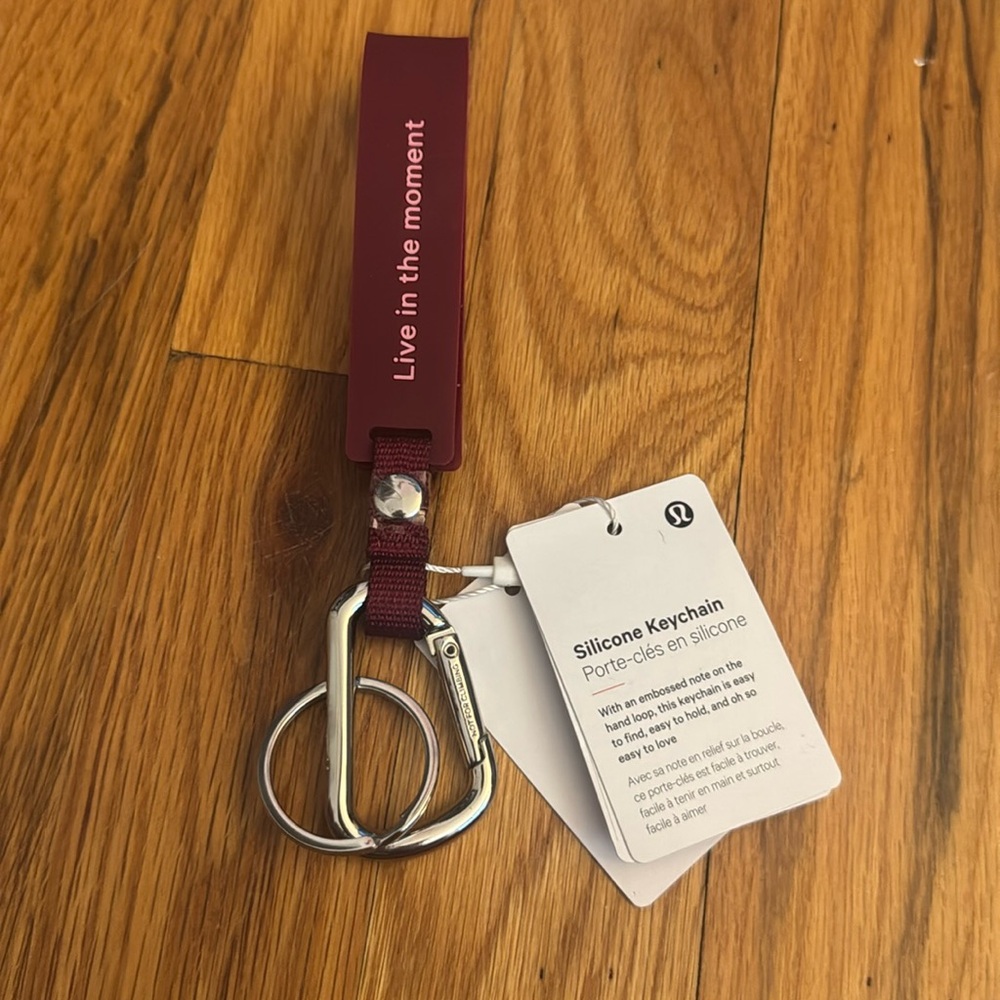 Lululemon Silicone Keychain